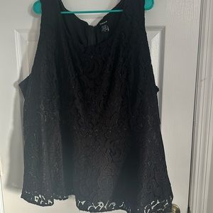 Black lace tank top